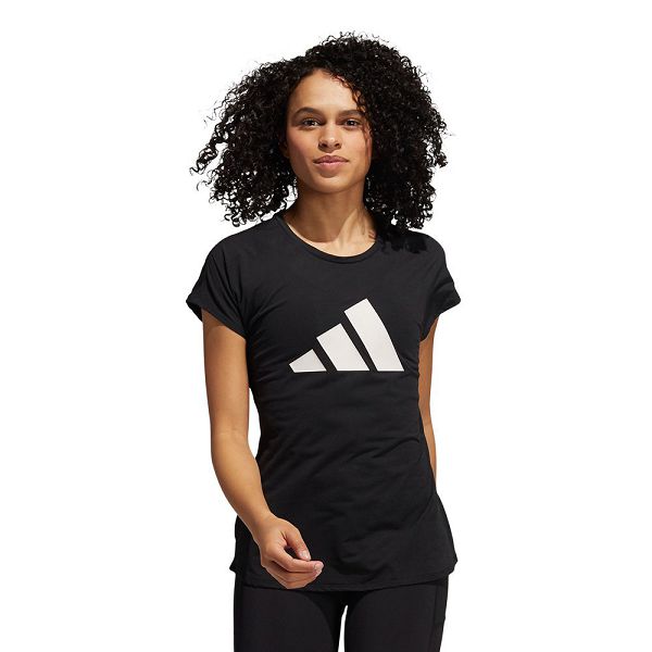 Adidas 3 Bar Lyhyt Sleeve Naisten T Paidat Mustat | ITGX-06382