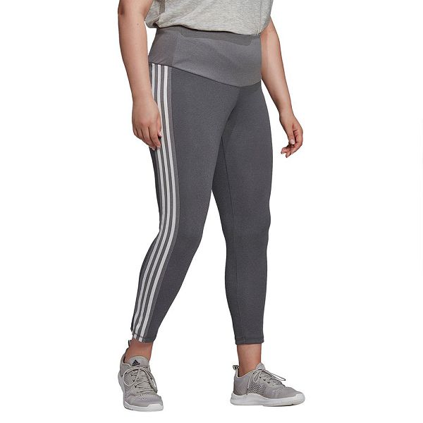 Adidas 3 Stripes 7/8 Big Naisten Leggingsit Harmaat | JPDV-07291