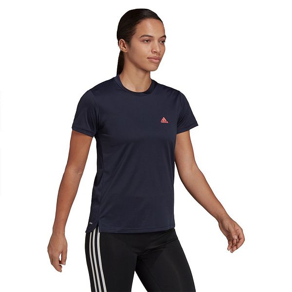 Adidas 3 Stripes Lyhyt Sleeve Naisten T Paidat Sininen | ULGT-34751