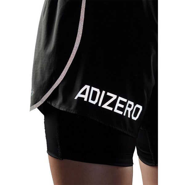 Adidas Adizero 2 In 1 Shorts Naisten Housut Mustat | PMYJ-06354