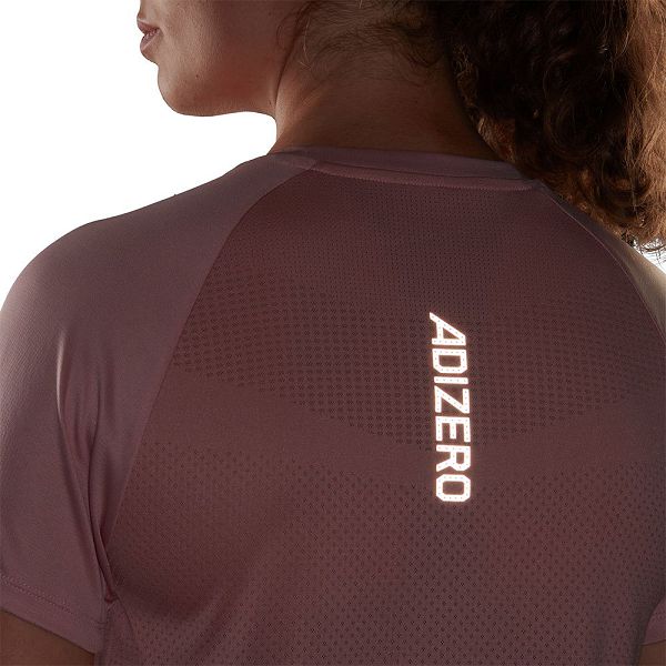 Adidas Adizero Lyhyt Sleeve Naisten T Paidat Pinkki | QOVE-73425