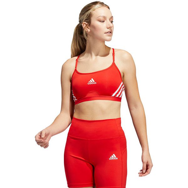 Adidas Aero 3 Stripes Naisten Urheiluliivit Punainen | OXER-46185