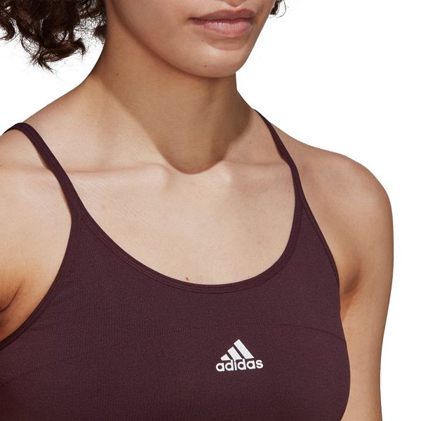 Adidas Aeroknit Seamless Crop Top Naisten Urheiluliivit Punainen | CHSQ-15670