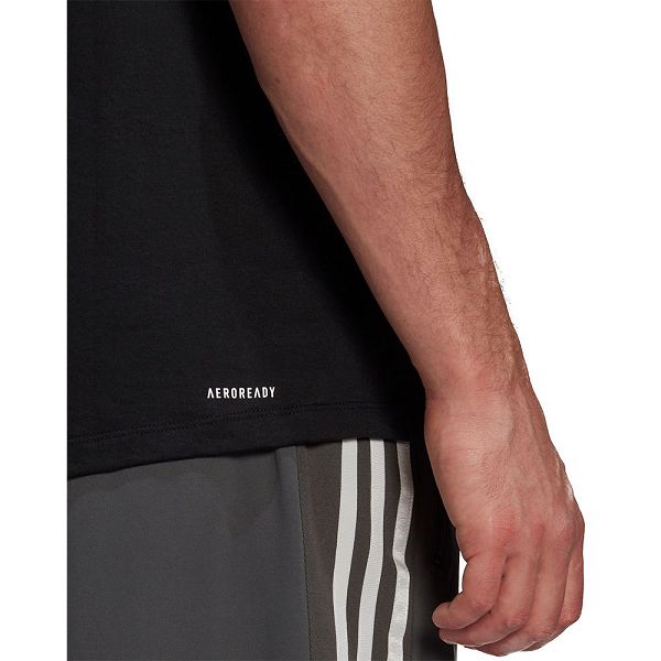 Adidas Aeroready Designed 2 Move Urheilu Lyhyt Sleeve Miesten T Paidat Mustat | BDMC-39465