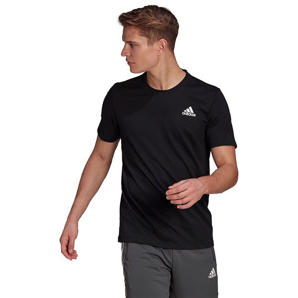 Adidas Aeroready Designed 2 Move Urheilu Lyhyt Sleeve Miesten T Paidat Mustat | BDMC-39465