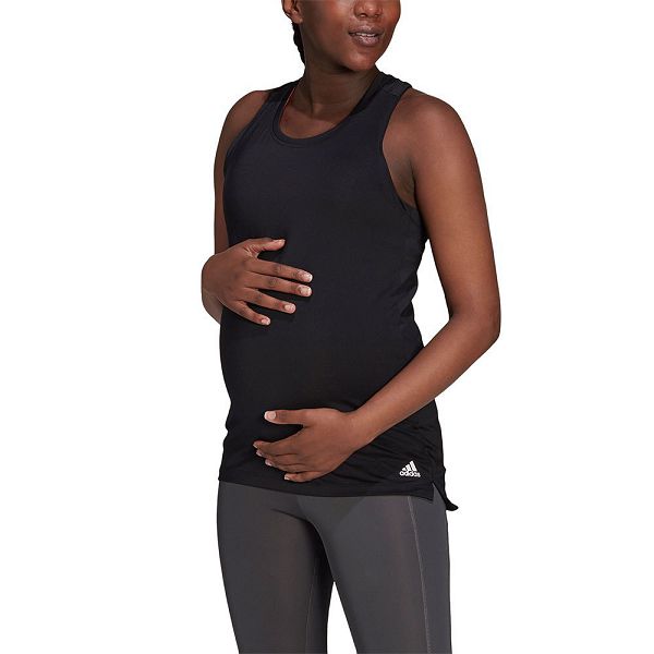 Adidas Aeroready Designed 2 Move Urheilu Maternity Hihattomat Naisten T Paidat Mustat | MRFO-51046