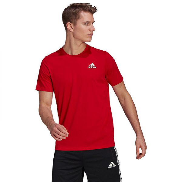 Adidas Aeroready Designed 2 Move Urheilu Lyhyt Sleeve Miesten T Paidat Punainen | UIJK-84095