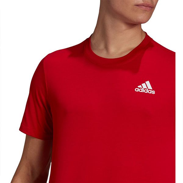 Adidas Aeroready Designed 2 Move Urheilu Lyhyt Sleeve Miesten T Paidat Punainen | UIJK-84095