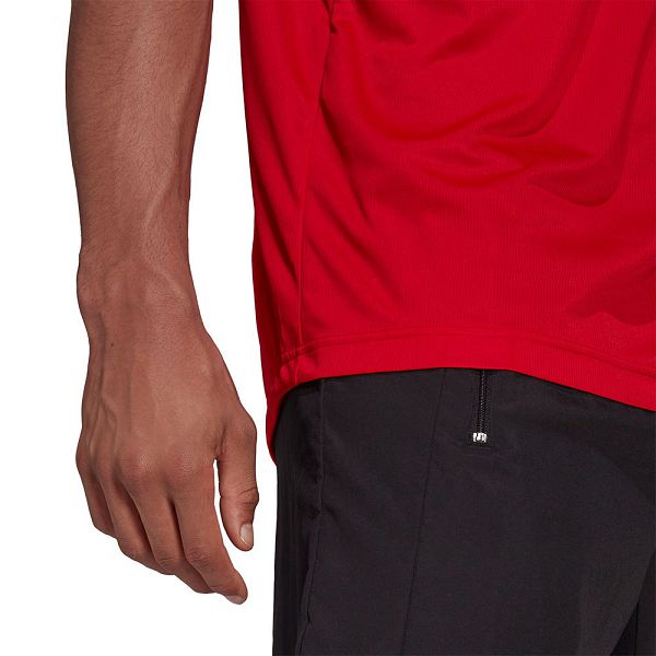 Adidas Aeroready Designed To Move Urheilu Lyhyt Sleeve Miesten T Paidat Punainen | JCKN-72346