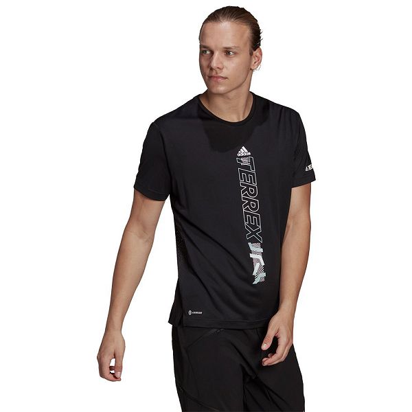 Adidas Agravic Lyhyt Sleeve Miesten T Paidat Mustat | PZJM-49705