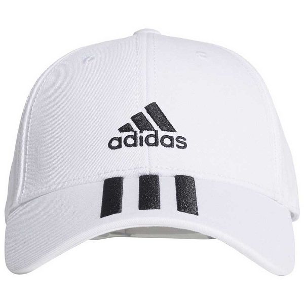 Adidas Baseball 3 Stripes Puuvilla Twill Lasten Lippis Valkoinen | GXEC-79406