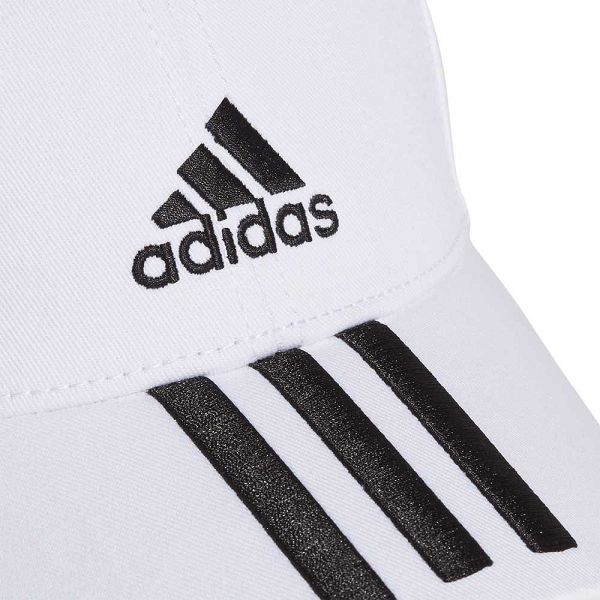 Adidas Baseball 3 Stripes Puuvilla Twill Lasten Lippis Valkoinen | GXEC-79406