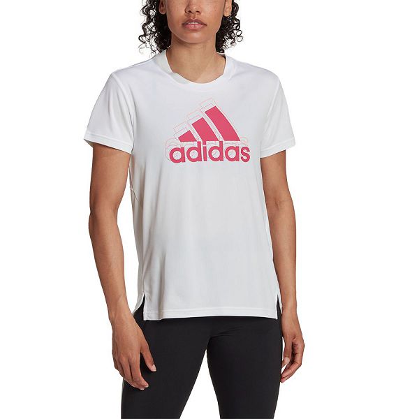 Adidas Brand Love Lyhyt Sleeve Naisten T Paidat Valkoinen | JLEC-73146