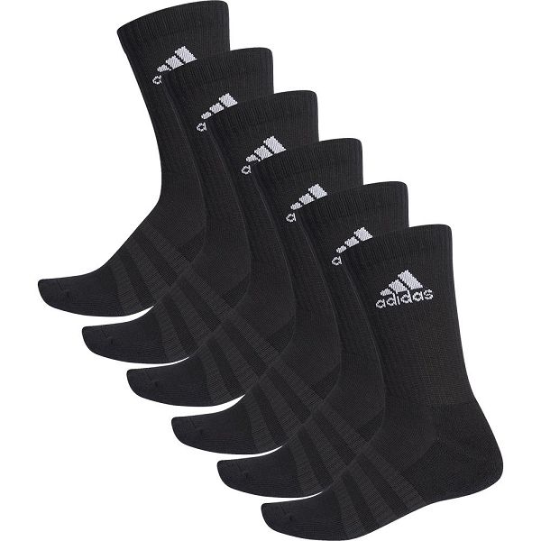 Adidas Cushion Crew 6 Pairs Lasten Sukat Mustat | HVKB-75261