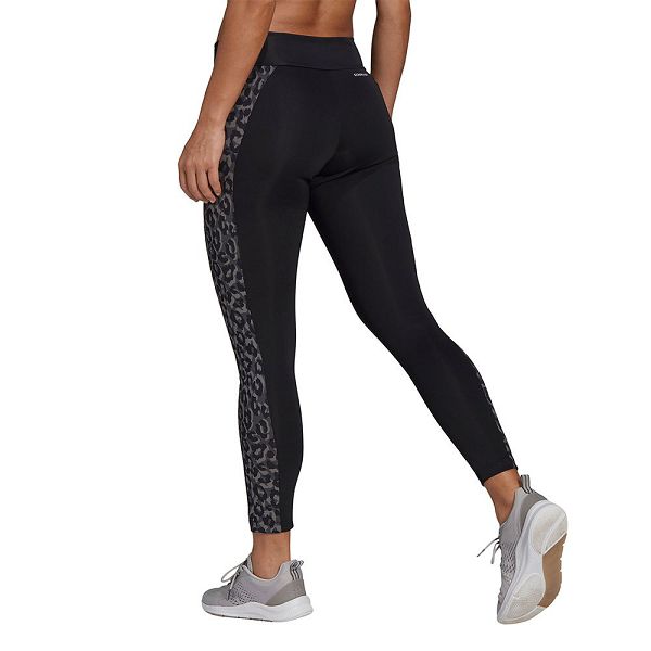 Adidas Designed 2 Move Aeroready Leopard Print 7/8 Naisten Leggingsit Mustat | CNEY-68923