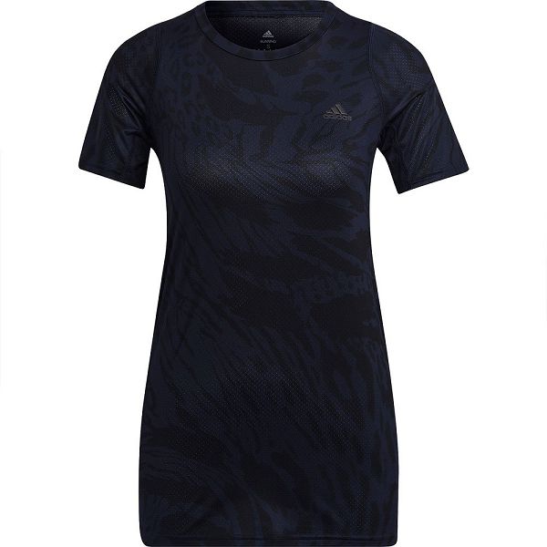 Adidas Fast Aop Lyhyt Sleeve Naisten T Paidat Mustat | YXBL-31675