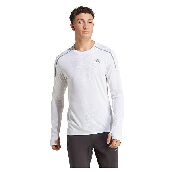 Adidas Fast Long Sleeve Miesten T Paidat Valkoinen | AJIO-18650