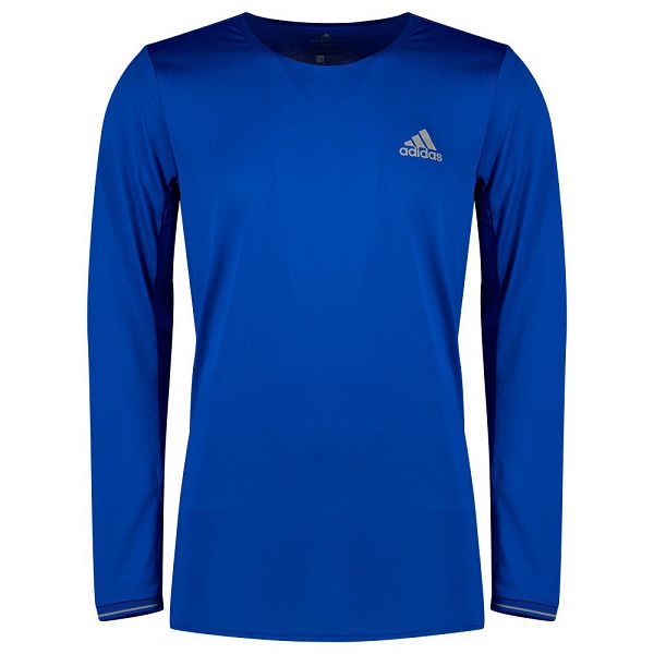 Adidas Fast Long Sleeve Miesten T Paidat Sininen | BXMN-54318