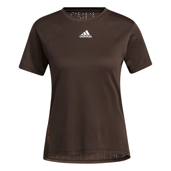 Adidas Koulutus Heatready Lyhyt Sleeve Naisten T Paidat Ruskea | EXUO-82479