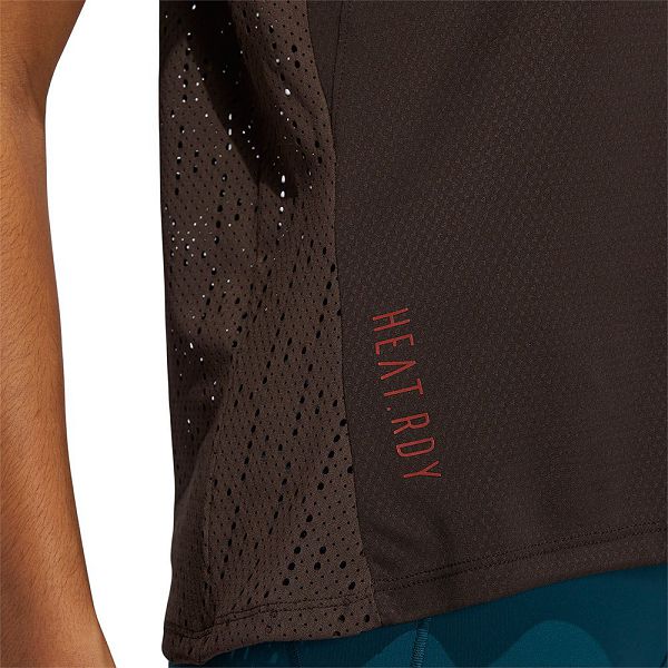 Adidas Koulutus Heatready Lyhyt Sleeve Naisten T Paidat Ruskea | EXUO-82479