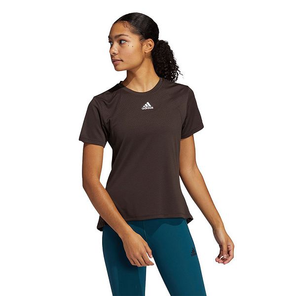 Adidas Koulutus Heatready Lyhyt Sleeve Naisten T Paidat Ruskea | EXUO-82479