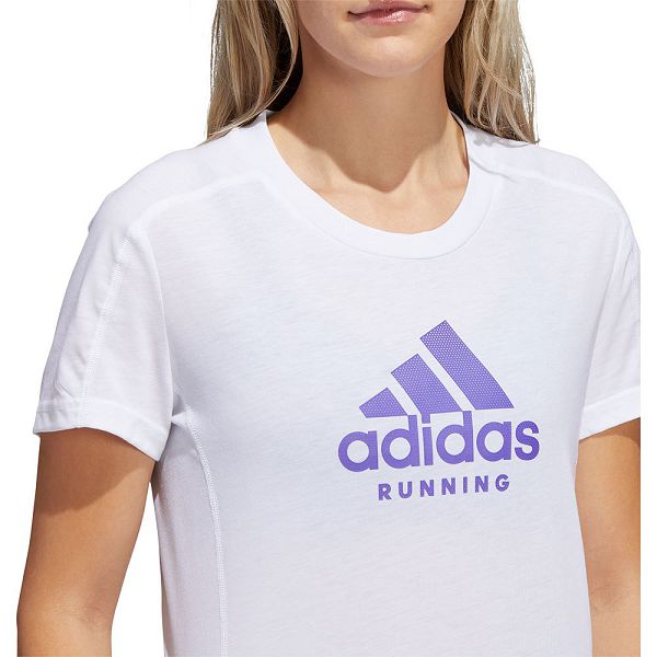 Adidas Logo Graafinen Lyhyt Sleeve Naisten T Paidat Valkoinen | BWLA-05142