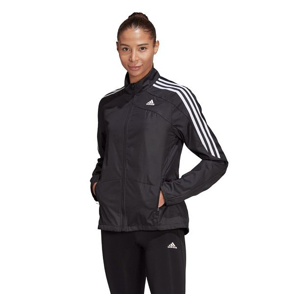 Adidas Marathon 3 Stripes Naisten Takki Mustat | OYMV-93167