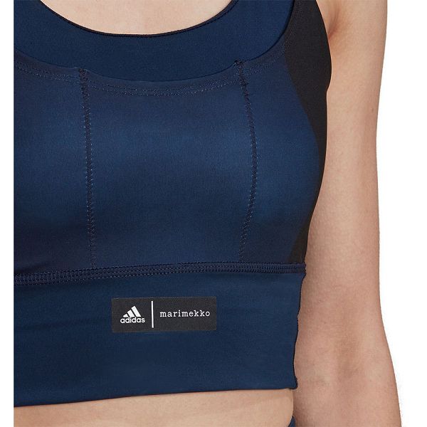 Adidas Marimekko Medium-Support Pocket Naisten Urheiluliivit Sininen | BKOM-74586