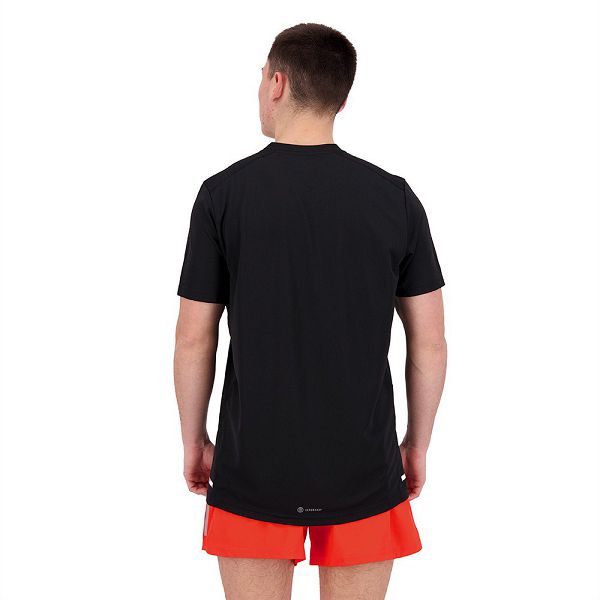 Adidas Own The Run Cooler Lyhyt Sleeve Miesten T Paidat Mustat | DAEM-31895