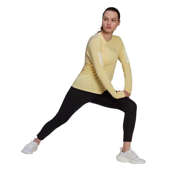 Adidas Own The Run Long Sleeve Naisten T Paidat Keltainen | IHAU-42678