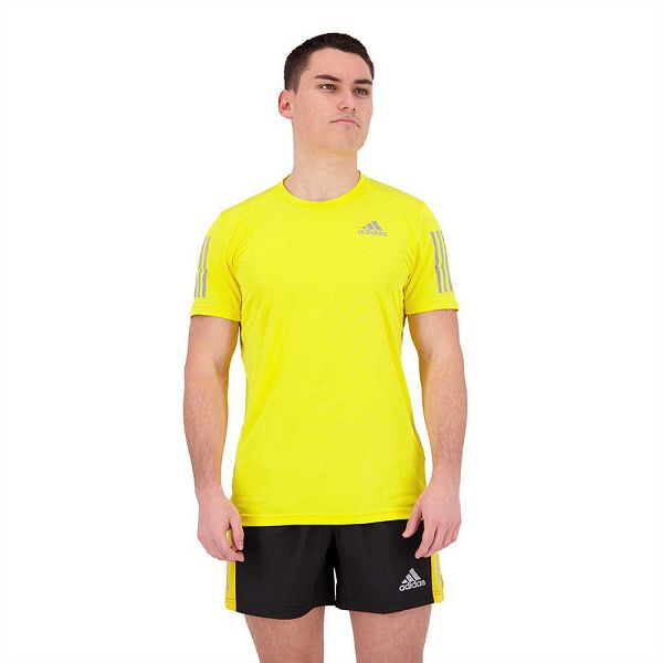 Adidas Own The Run Lyhyt Sleeve Miesten T Paidat Keltainen | WFNZ-24039