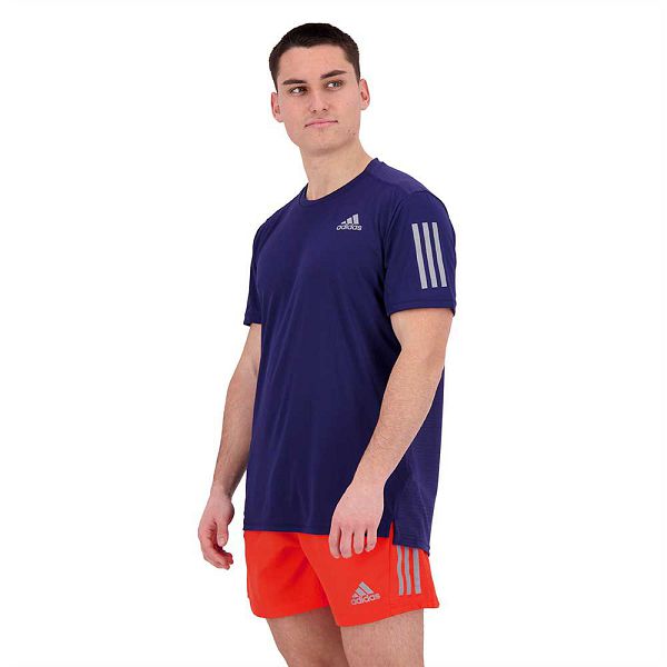 Adidas Own The Run Lyhyt Sleeve Miesten T Paidat Sininen | XEWT-64379