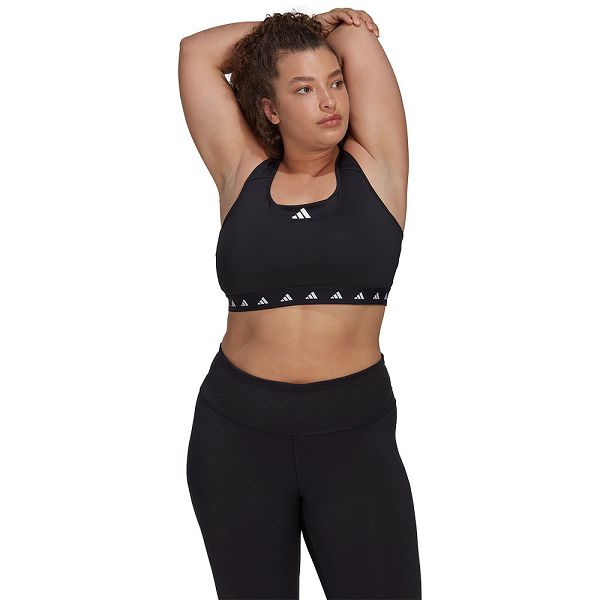 Adidas Power Medium-Support Techfit Big Naisten Urheiluliivit Mustat | TUFC-24317