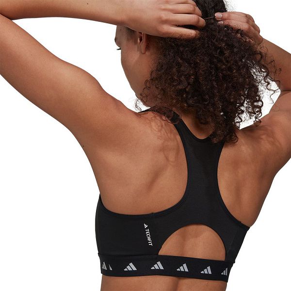 Adidas Power Medium-Support Techfit Naisten Urheiluliivit Mustat | MOIL-45986