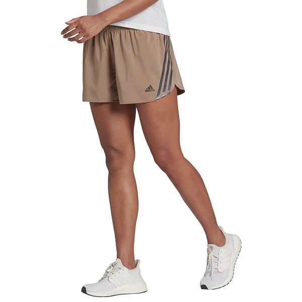 Adidas RI 3 Stripes 4´´ Shorts Naisten Housut Ruskea | UIPA-13427