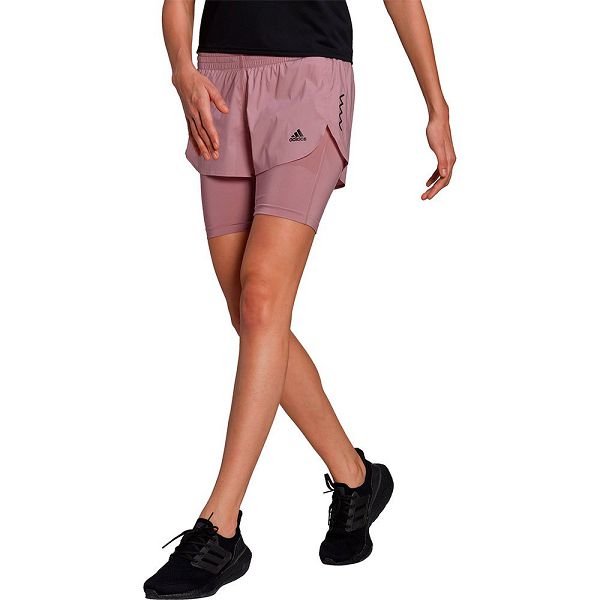 Adidas Run Fast 2 In 1 Shorts Naisten Housut Pinkki | MLTE-74613