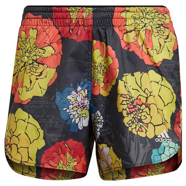 Adidas Run Fast Flower 3´´ Shorts Naisten Housut Mustat | UAXF-76534