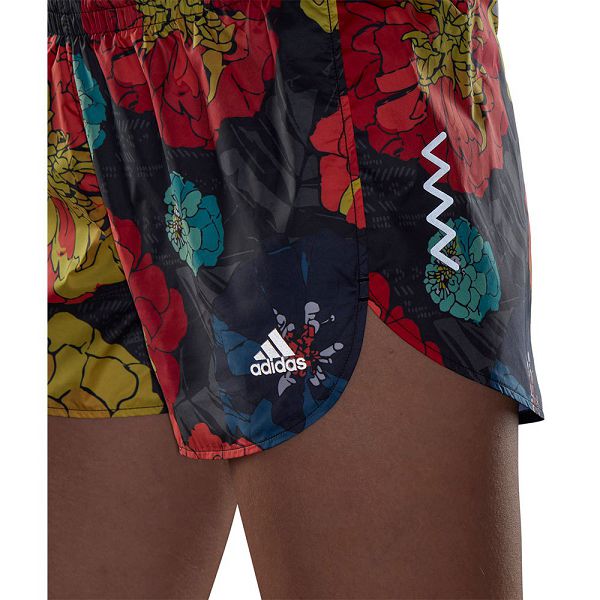 Adidas Run Fast Flower 3´´ Shorts Naisten Housut Mustat | UAXF-76534