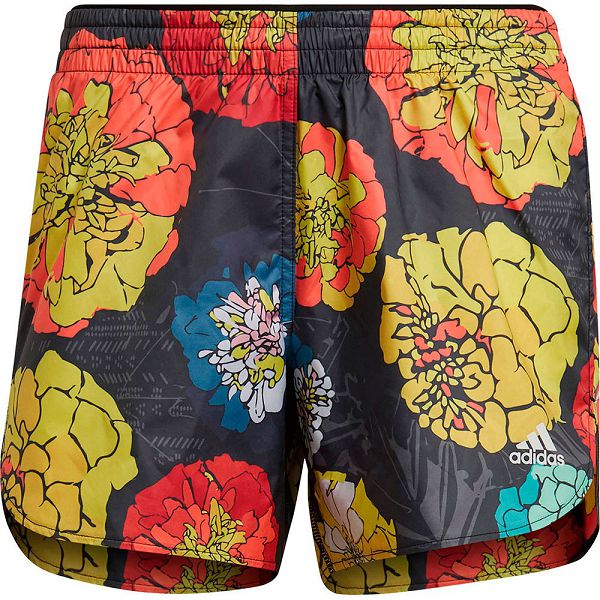 Adidas Run Fast Flower 4´´ Shorts Naisten Housut Sininen | HBDT-72815