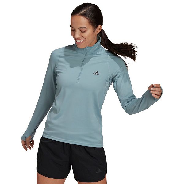 Adidas Run Fast Half Zip Naisten Puserot Sininen | LCWB-27039