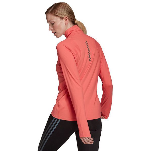 Adidas Run Fast Half Zip Naisten Puserot Punainen | UKVE-82310