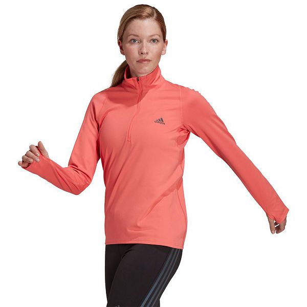 Adidas Run Fast Half Zip Naisten Puserot Punainen | UKVE-82310