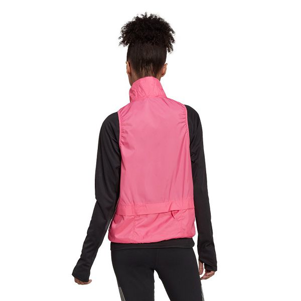 Adidas Run Icon 3 Stripes Koulutus Gilet Naisten Liivit Pinkki | FBIO-79568