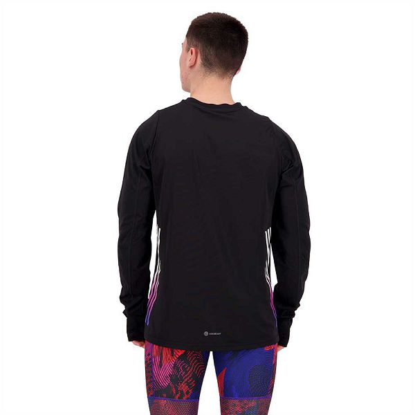 Adidas Run Icons 3S Long Sleeve Miesten T Paidat Mustat | VEDO-03215