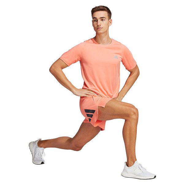 Adidas Run Icons 3 Bar 5´´ Shorts Miesten Housut Pinkki | ZQUP-86032