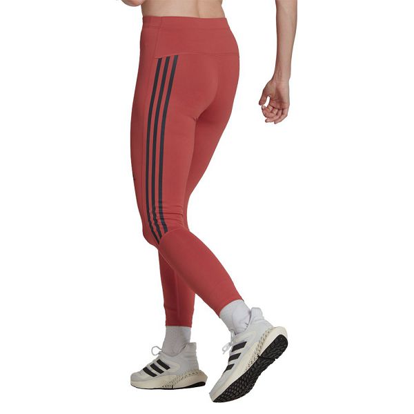 Adidas Run Icons 3 Stripes 7/8 Naisten Leggingsit Punainen | XHRW-95368