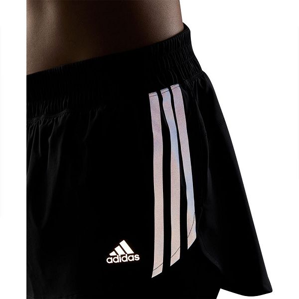 Adidas Run Icons 3 Stripes Shorts Naisten Housut Mustat | AGTW-90624