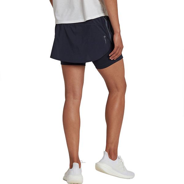 Adidas Run Icons 3 Stripes Shorts Naisten Housut Sininen | NQYW-29410