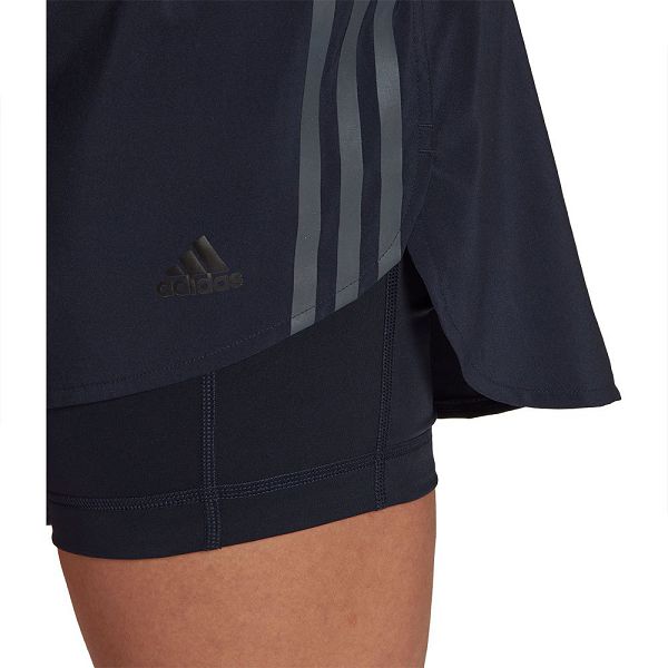 Adidas Run Icons 3 Stripes Shorts Naisten Housut Sininen | NQYW-29410