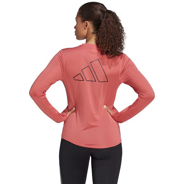 Adidas Run Icons Long Sleeve Naisten T Paidat Pinkki | OIYM-76120